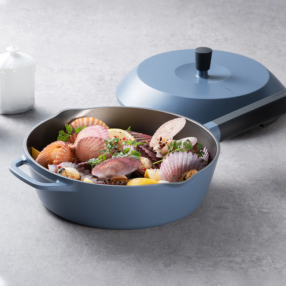 Master deep pan with a lid 24cm Non-stick induction frying pan - LMD1245, , large image number 0